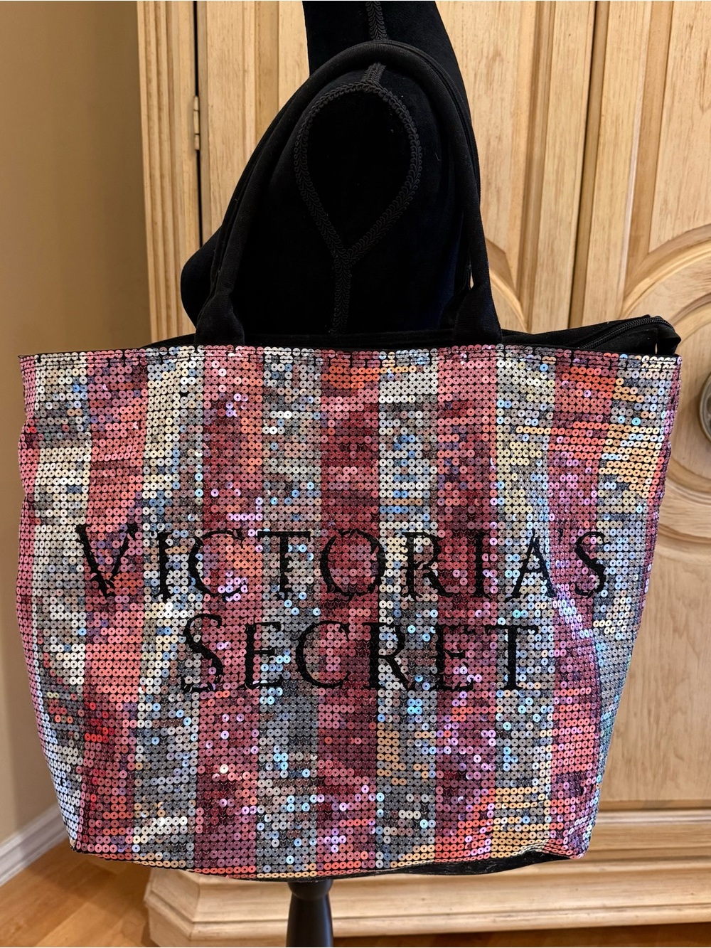 Vintage Victoria’s Secret PINK Sequin Tote Bag Y2K McBling